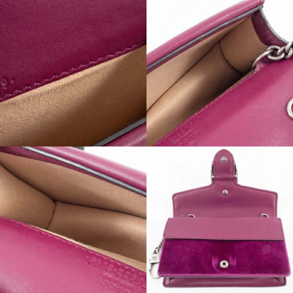 GUCCI Purple Leather Shoulder Bag - Picture 14 of 16